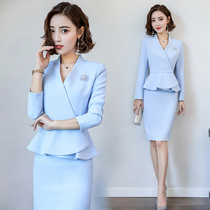 Professional wear suit women Autumn new fashion temperament celebrities small fragrant style suit dress beautician work clothes women
