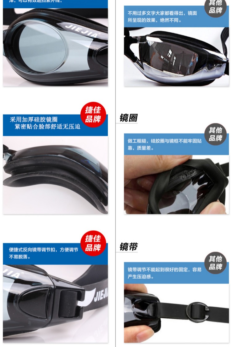 Kính bơi chống nước cận thị kính râm Goggles HD nam và nữ kính bơi phoenix pn 401