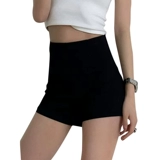 Черные шорты, сексуальные штаны, сексуальный дизайнерский костюм, ростомер, тренд сезона, подходит для подростков, в обтяжку, высокая талия