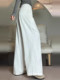American Retro White Wide Leg Pants Women's 2026 New Summer High Waist Slim Loose Drape Casual Straight Pants