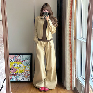 American Retro Short Jacket for Women, 2026 New Style, Very Stylish Autumn and Winter Korean-Style Outfit Set