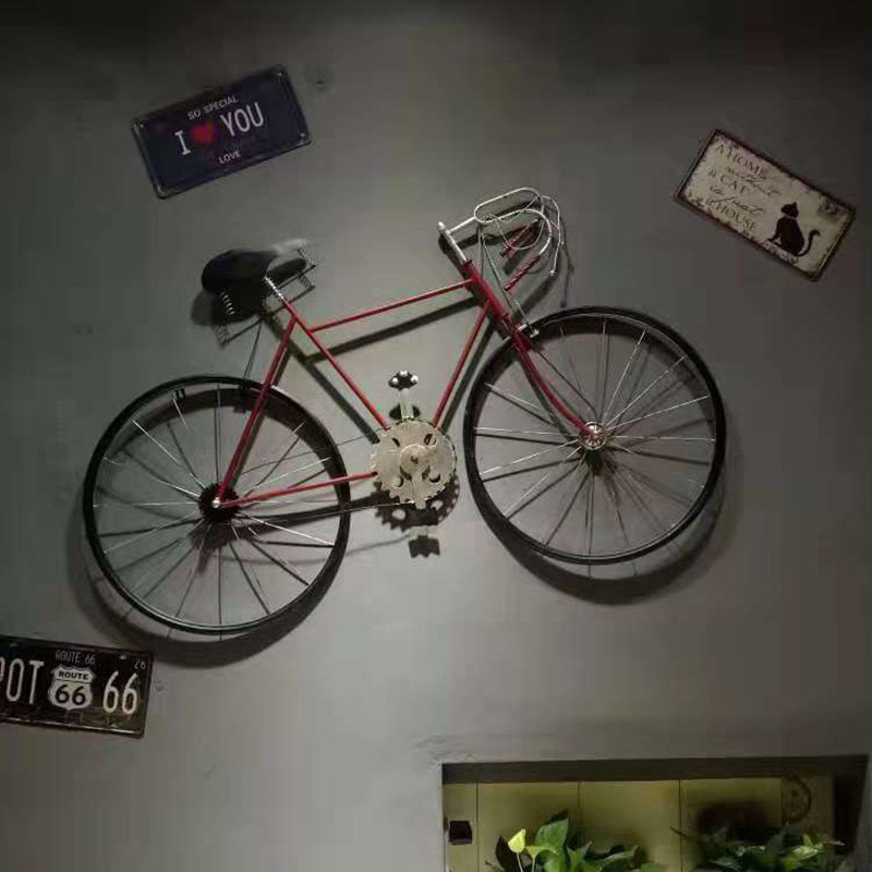 Renaissance Iron Artist Hall Hall Hangpin Decorated Bicycle Walls Dining Room Creative Hangpin