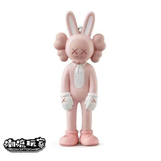KAWS ACCOMPLICE KEYHOLDER Limited Bunny Girl Keychain Single Pink Ready Stock