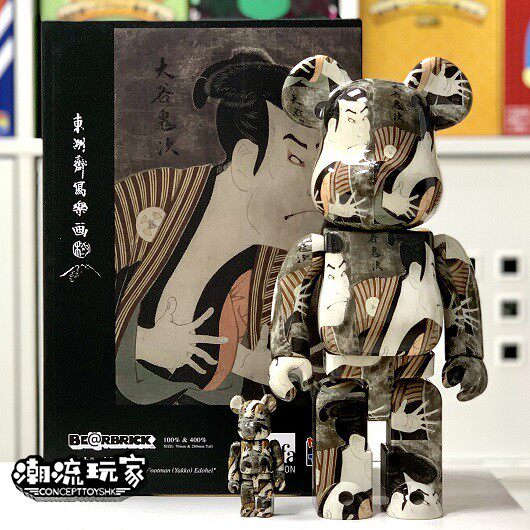 Bearbrick 400%100%东洲斋写乐三代目大谷鬼次の奴江戸兵衛现货-淘宝