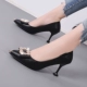 Черный 7 см. Каблук