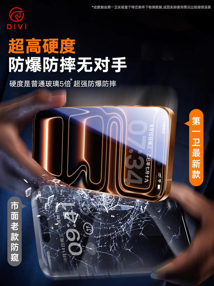 [New 360-Degree Privacy Protection] First Guard Privacy Tempered Glass Screen Protector for Apple 17 Pro Max, iPhone 16 Pro, 15/13 Anti-Peep Film, 14 Plus New Model, 12 Screen Protector, 11 Full Screen Protection