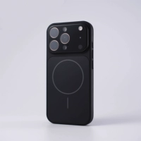 [Черный титан] Матовое стекло ★ Магнитная присоска Magsafe ★ Руки не оставляют отпечатков пальцев ★ Бесплатная закаленная пленка