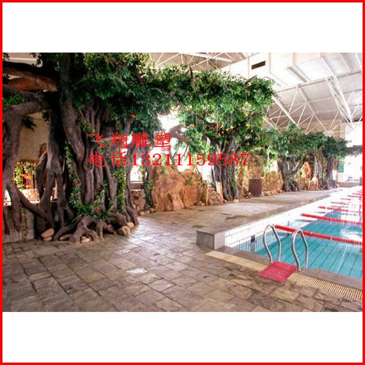 Restaurant Hotel Cave Cave Decorated Plastic Fake Mountain View Ecological Farm Gate Sculpture Cave Wooden House