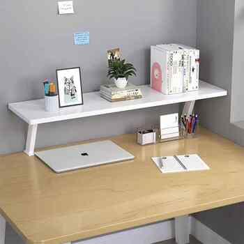 Study Desk Bookshelf Desktop Layered Reading Rack Children's Dormitory Storage Stand Elevated Storage Rack