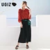 UGIZ2018 hè mới của phụ nữ Hàn Quốc áo sơ mi voan chấm bi đơn giản nữ UBSB550A - Áo sơ mi