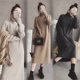 Women's thickened bottoming sweater dress for autumn and winter, versatile sports turtleneck outer wear, loose knitted dress, knee-length skirt