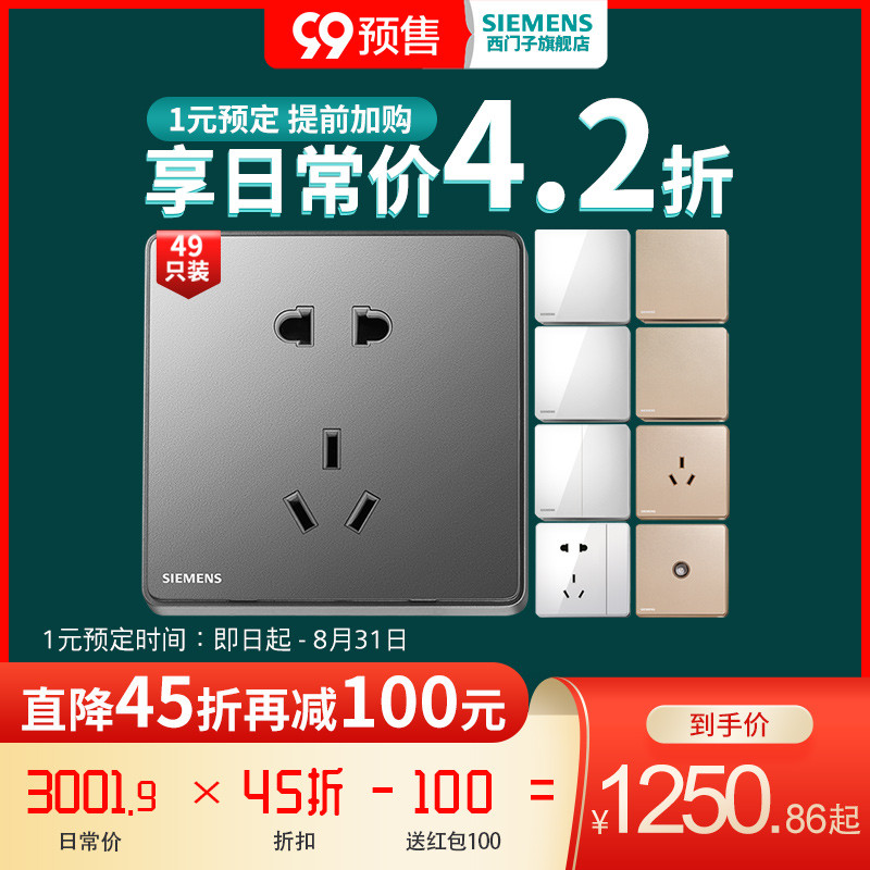 Siemens Home Panel Rui Ti Silver Edge Rose Gold Aurora Grey 49 Pre-sale Package