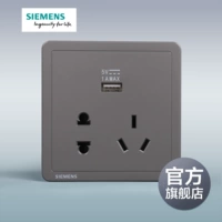 Siemens Switch Socket в Deep Grey Silver USB -пять -ямал официальный флагманский магазин