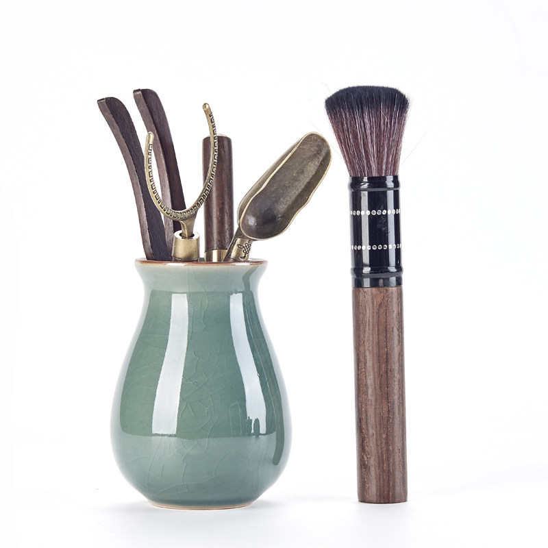 Kung Fu Tea Set Parts Ceramic Tea Ceremony Liujunzi Bamboo Kiln White Porcelain Tea Tea Tea Art Whole Set Accessories