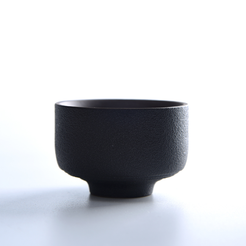 The Sample tea cup of black ceramic kung fu tea master individual single CPU Japanese violet arenaceous coarse pottery small cups of tea cups