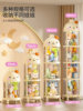 Large Diameter Sliding Door Style Doll Storage Bin, Doll Organizer, Children's Plush Toy Dustproof Transparent Container