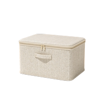 Tianshan cotton and linen storage box home wardrobe clothes clothing fabric quilt quilt finishing artifact folding storage basket