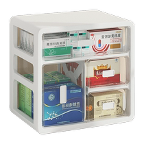 Medicine storage box drawer-type household large-capacity household medicine box medicine layered medicine classification sorting cabinet large