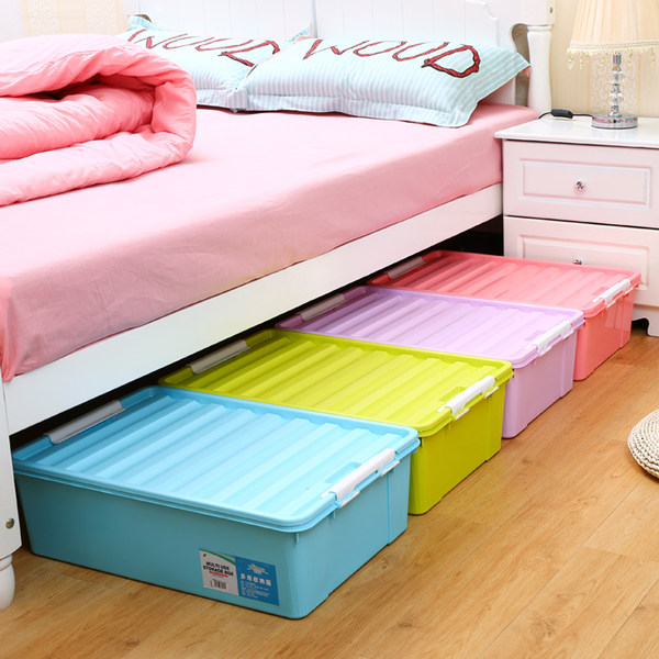 沃之沃 塑料收纳箱特大号 优惠券折后￥30包邮（￥35-5）带轮/不带轮款可选