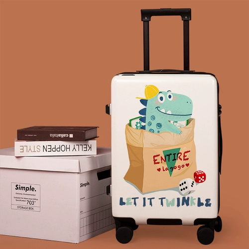 Мультяшный чемодан для мальчиков с сидением, 20 дюймов