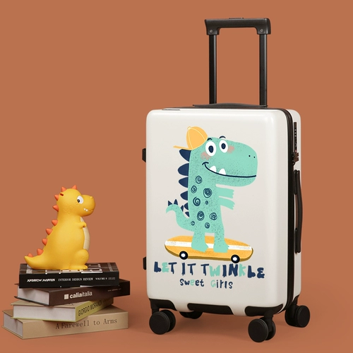 Мультяшный чемодан для мальчиков с сидением, 20 дюймов