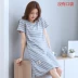 Phiên bản Hàn Quốc của đồ ngủ nữ mùa hè cotton tay ngắn ngọt ngào dễ thương sọc áo ngủ nữ mùa hè cotton lỏng gợi cảm dịch vụ tại nhà đầm cho người lớn tuổi Đêm đầm