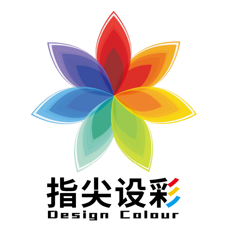 指尖设彩一站式企服的LOGO