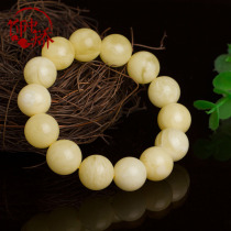 Decorated with natural amber beeswax handstring worry-free white beeswax handstring raw ore raw ore beeswax bracelet single circle