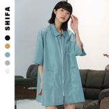 Длинная накидка для стрижки волос для работы, фартук, мини-юбка, нагрудник, лонгслив, короткий рукав, подходит для подростков