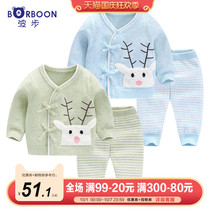 Baby Autumn newborn sweater set hand-knitted sweater baby thin gauze sweater autumn winter clothes
