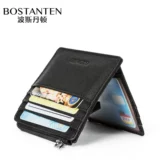 波斯丹顿 Маленький ультратонкий картхолдер, кожаный кошелек для водительских прав