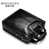 波斯丹顿 Мужская кожаная элитная сумка через плечо на одно плечо, из натуральной кожи