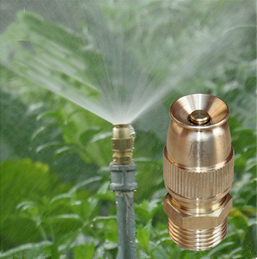 Thickened 4 points full copper adjustable bullet sprinkler lawn sprinkler irrigation cooling garden automatic spray water atomization dust removal