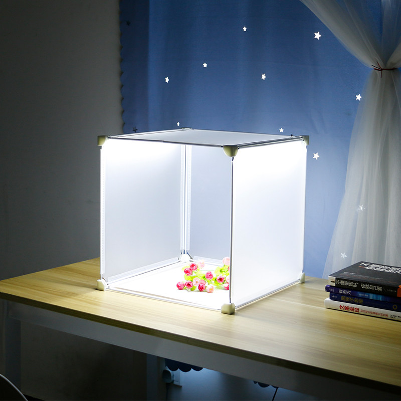 Still life shooting light box small studio product photo studio mini soft box jewelry dish shadowless fill light