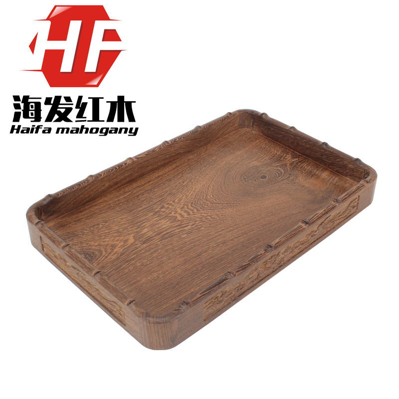 Mahogany tea tray branch tea tray Wenpan Kung Fu tea set solid wood bearing tray rectangular tray Wenpan incense tray storage tray