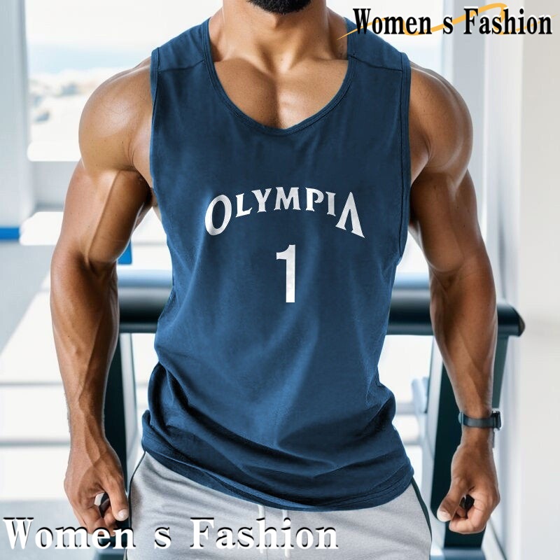 France 2026 New Sports Vest Men's T-Shirt Breathable Summer Gym Muscle Training Fitness Sleeveless Top