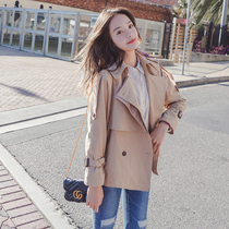 2019 popular windbreaker womens small waitmore coat student coat short autumn new Korean version loose