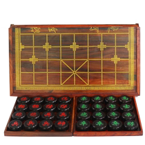 红木象棋中国象棋套装大号红酸枝折叠实木棋盘红木紫光檀木棋子