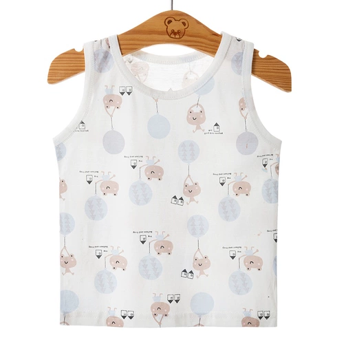 Детский тонкий жилет, базовый бандаж пупочный без рукавов, комбинезон для раннего возраста, летняя одежда для мальчиков