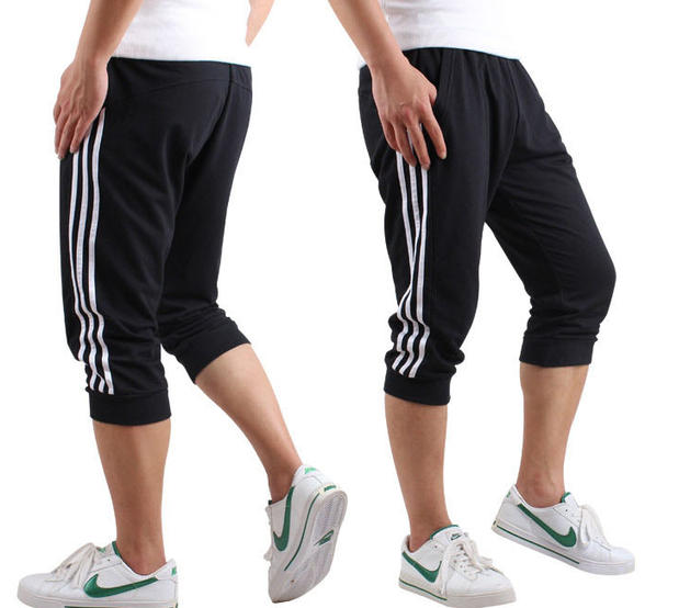 Quần short nam thể thao 7 quần mùa hè nam giản dị cắt quần mỏng cotton mỏng phần mỡ lỏng lẻo quần bò dài cho nam