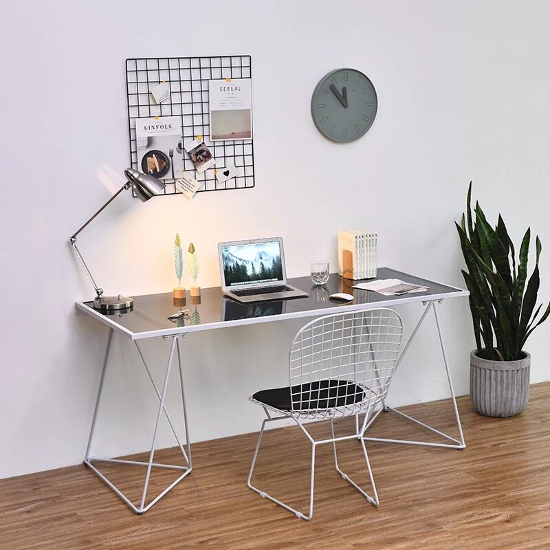 Nordic in Tempered Glass Desk HouseWrite Desk Desk for Modern Desk Makeup