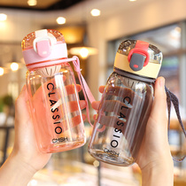 Summer simple childrens water bottle Primary school students go to school boys direct drinking pot High face value portable female small water cup