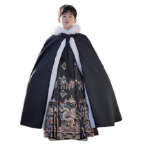 Childrens cloak summer boys Hanfu cloak summer plus velvet thickening ancient style sons national style outer wear summer