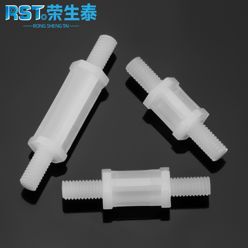 Double head nylon stud M3 plastic spacer column PC plate isolation column breadboard external thread insulating screw column