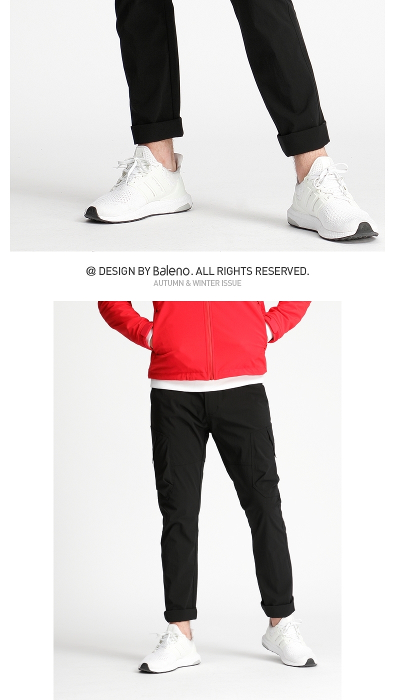 Baleno Benny Road Quần thời trang nam Quần short Quần túi lớn Quần nylon Quần âu - Quần mỏng quần nam ống rộng