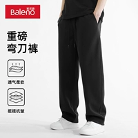 【Тяжелые ремесленные штаны】 черный#твердый цвет