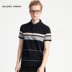 Baleno Banino Benny Road Cotton Áo sơ mi nam tay áo ngắn polo trắng Polo