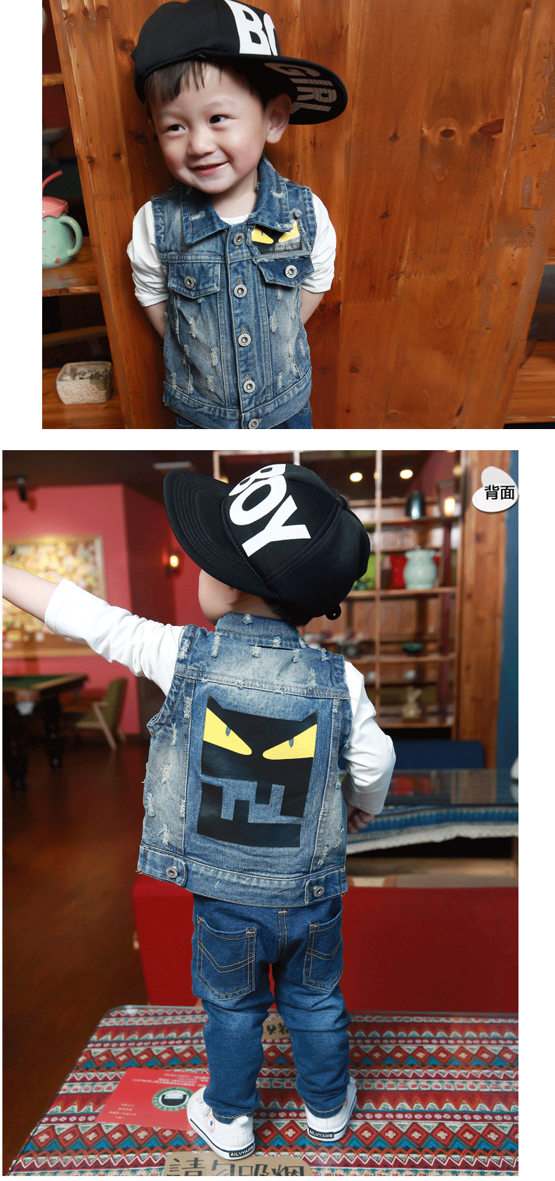 Gilet garcon en toile - Ref 2067923 Image 22