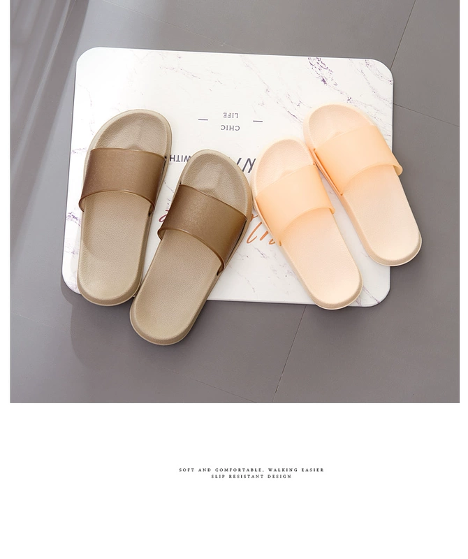 Doppio Nhật Bản-phong cách phòng tắm dép mùa hè nhà nhựa non-slip các cặp vợ chồng nam giới và phụ nữ trong nhà mùa hè tắm dép đi trong nhà dép đi trong nhà nam