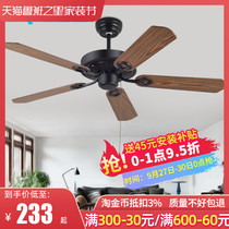 Winter Super Emperor without lamp ceiling fan restaurant Cafe retro industrial iron leaf electric fan living room American country home